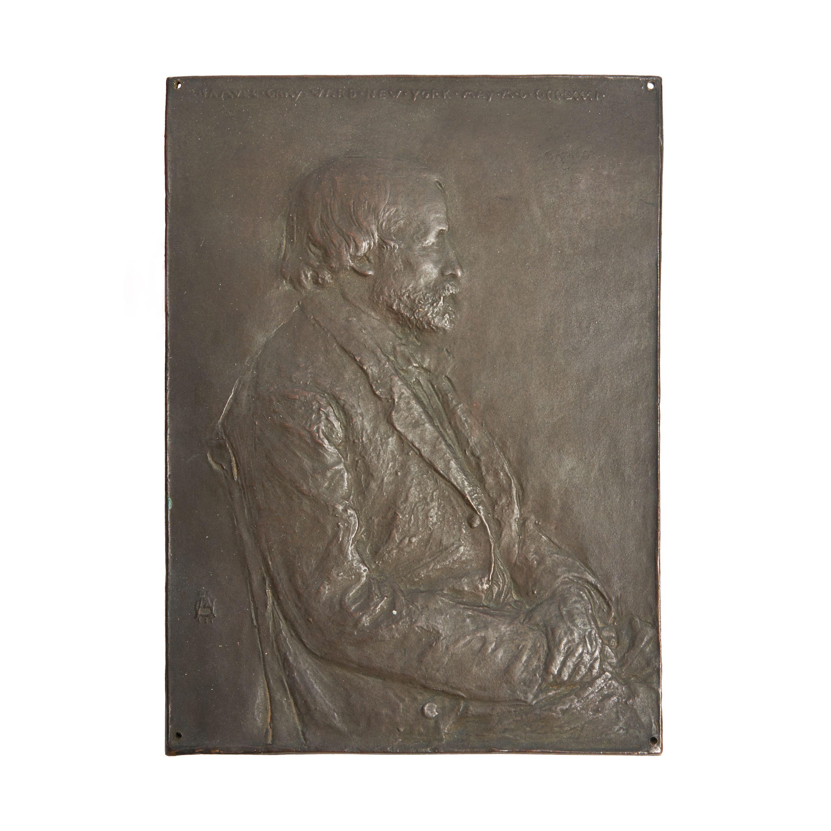 Augustus Saint-Gaudens - Portrait Relief of Samuel Gray Ward