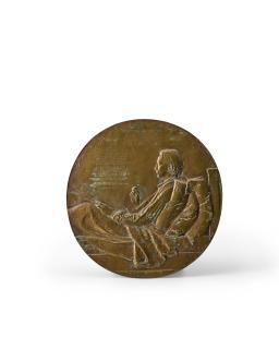 Augustus Saint-Gaudens - Robert Louis Stevenson 17 3/4 in. (45.1 cm.) high