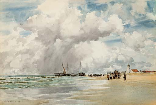 Augustus Walford Weedon, R.I., R.B.A. - On the Dutch coast