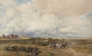 Augustus Walford Weedon, R.I., R.B.A. - Storm clouds over Pevensey