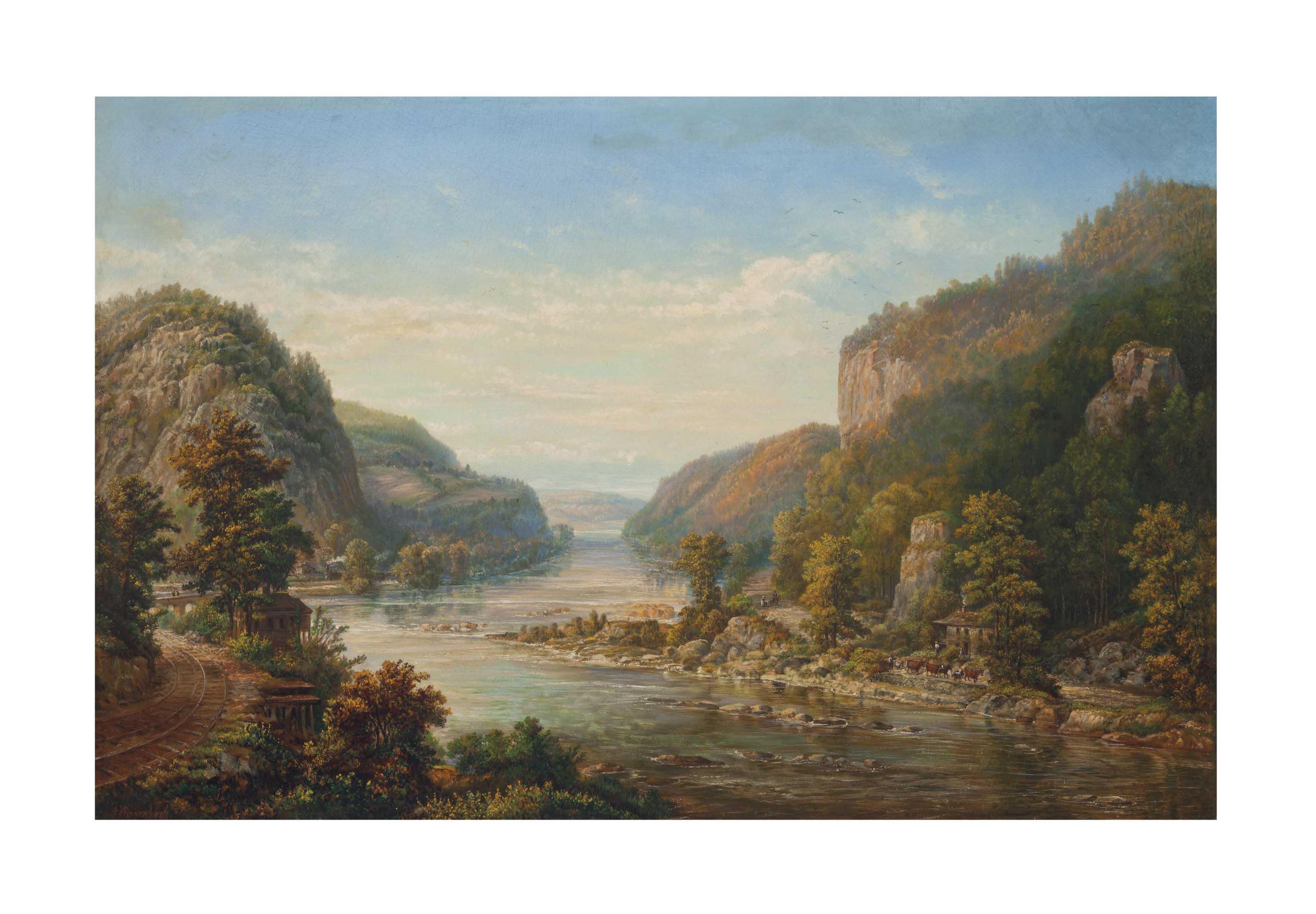 Augustus Weidenbach - River landscape