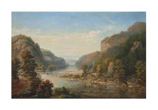 Augustus Weidenbach - River landscape