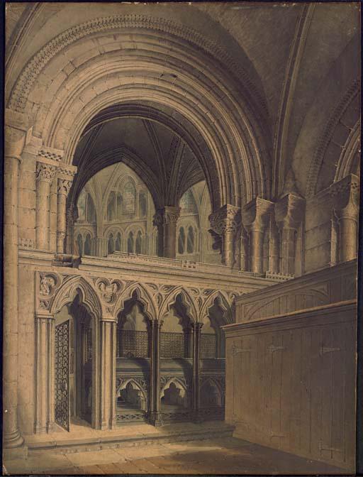 Augustus Welby Northmore Pugin - Interior of Gloucester Cathedral