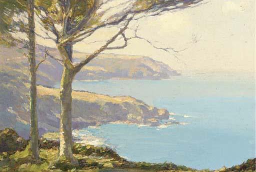 Augustus William Enness - A sunlit coastline
