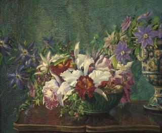 Augustus William Enness - Summer Flowers