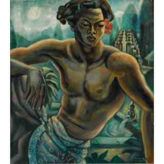 Auke Cornelis Sonnega - Dancer In A Balinese Landscape