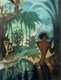 Auke Sonnega - De fluitspeler: by the pond, Bali