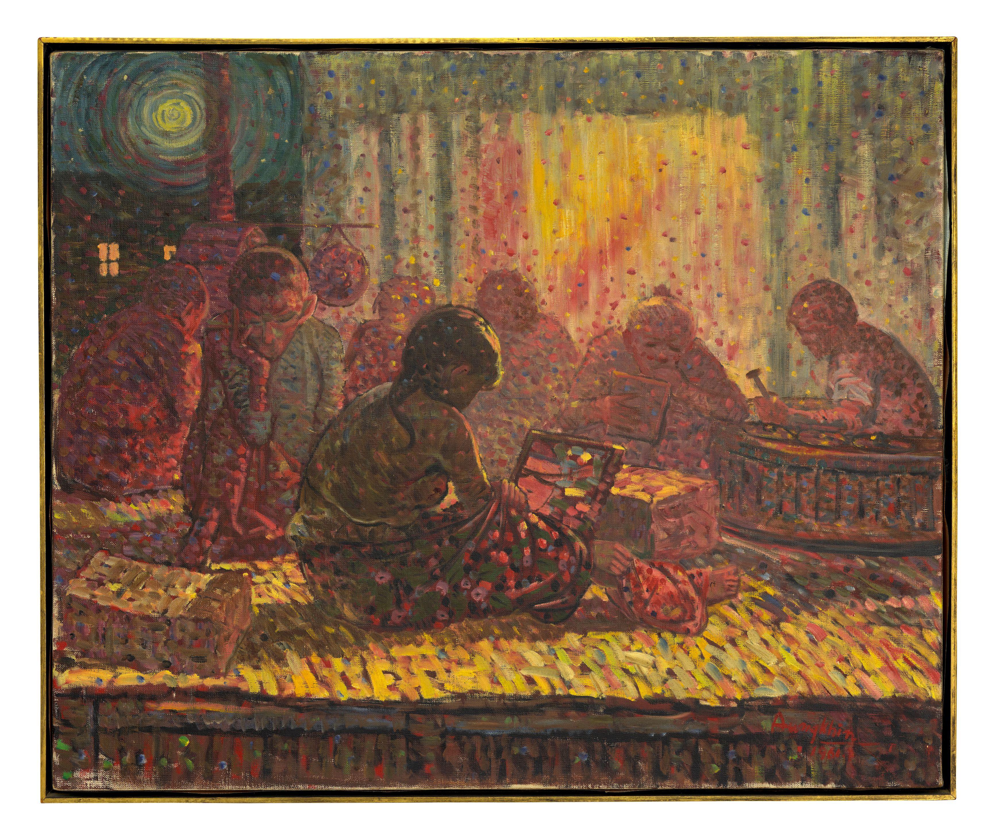 Aung Khin - Backstage at a Pwe