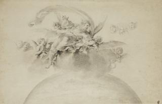 Aureliano Milani - God the Father supported by putti