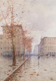 Aurelio Catti - Scorcio di città