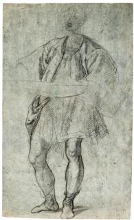 Aurelio Lomi - Study Of A Young Man Holding A Large Dish