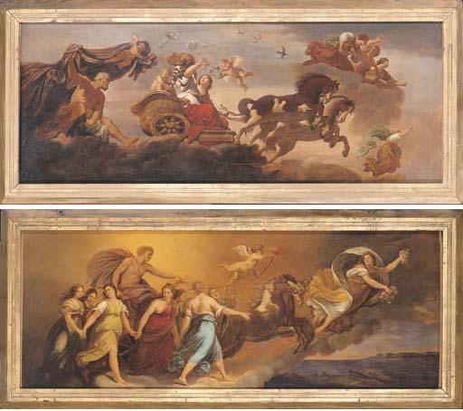 \'Aurora Before Apollo\'S Chariot\' After Guido Reni And \'Aurora\' After Guercino