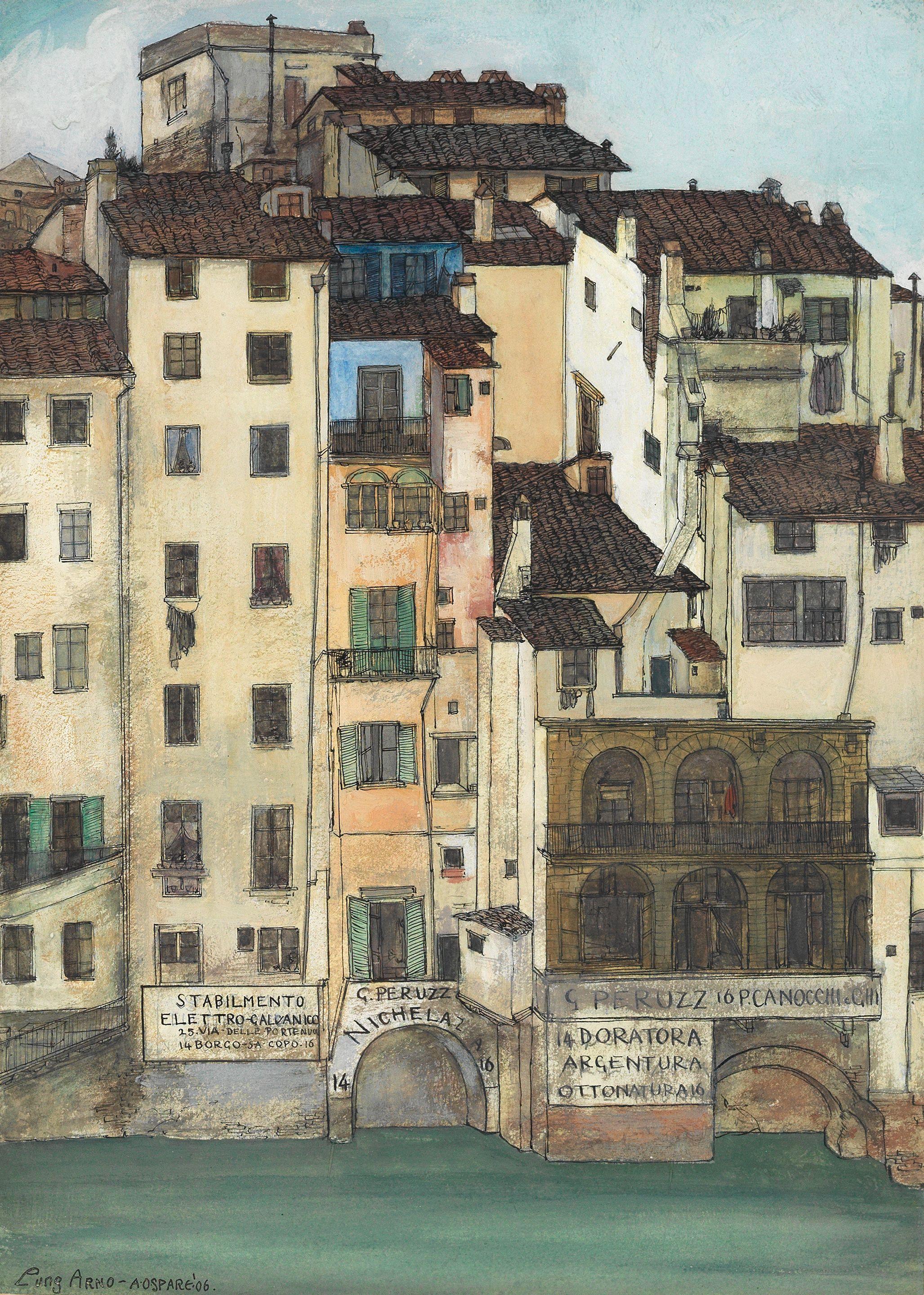 Austin Osman Spare - Houses By The Arno