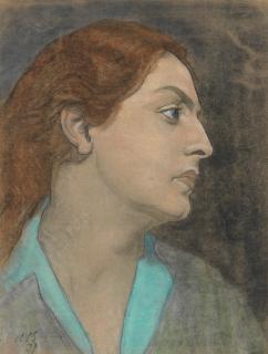Austin Osman Spare - Portrait Of A Lady In Profile