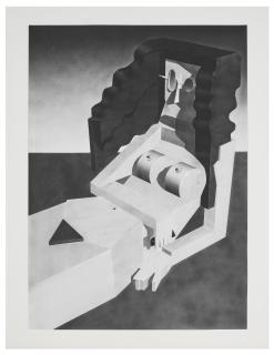 Avery Singer - Figure Reclining with iPhone