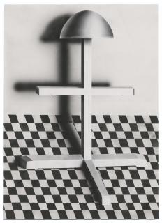 Avery Singer - Japanese Helmet Stand