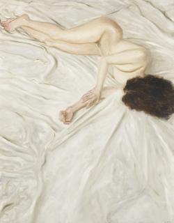 Avigdor Arikha - Nude On A Sheet