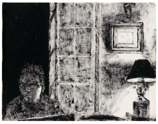 Avigdor Arikha - Self-Portrait, Night