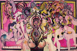 Avinash Chandra - Untitled (Red Plato)