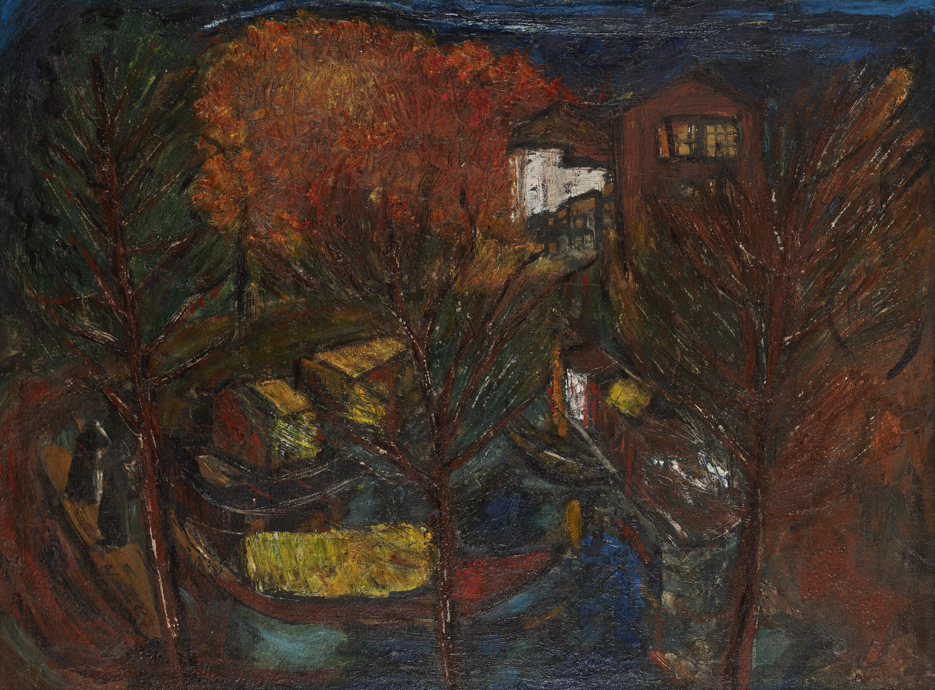 Avinash Chandra - Untitled (Shikaras In Kashmir)