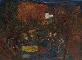 Avinash Chandra - Untitled (Shikaras In Kashmir)