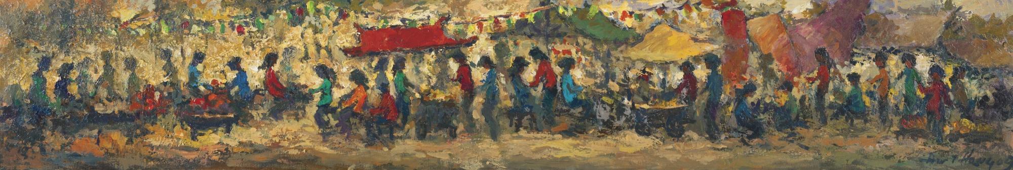 Aw Tee Hong - Untitled (Street Hawkers) 