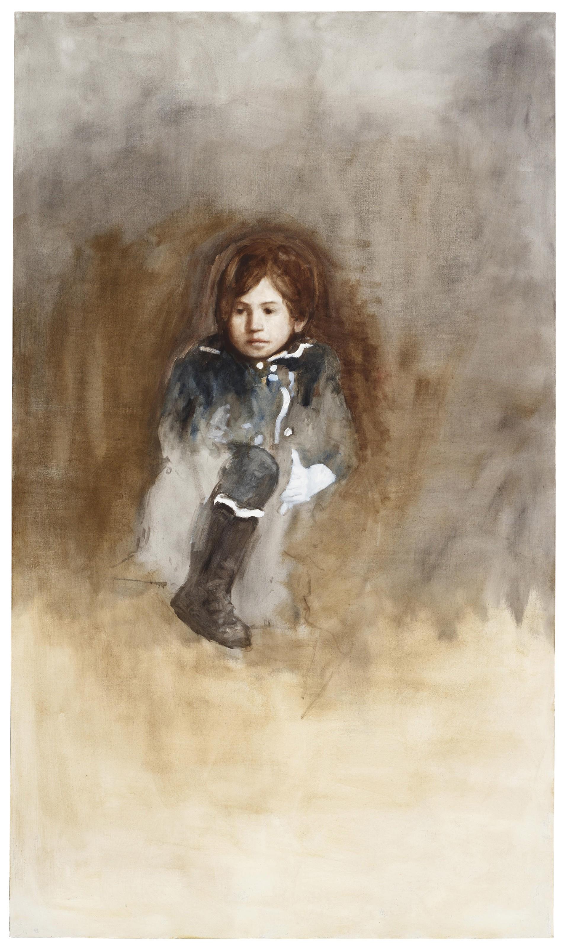 Axel Geis - Junge mit angezogenem Bein