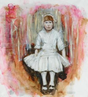 Axel Geis - Sitzendes Mädchen