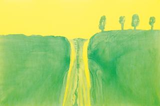 Axel Kasseböhmer - „Landschaft Gelb/Grün NR: 6“