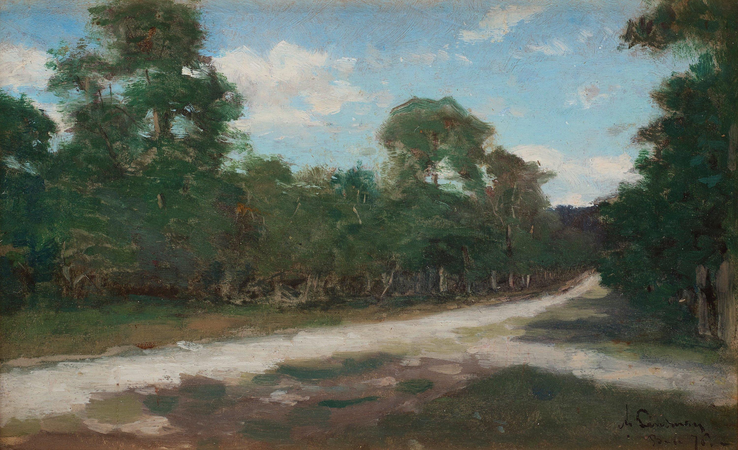 Axel Lindman - Summer landscape Barbizon