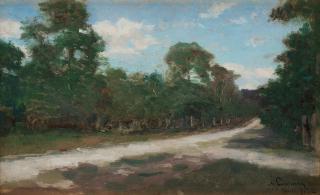 Axel Lindman - Summer landscape Barbizon