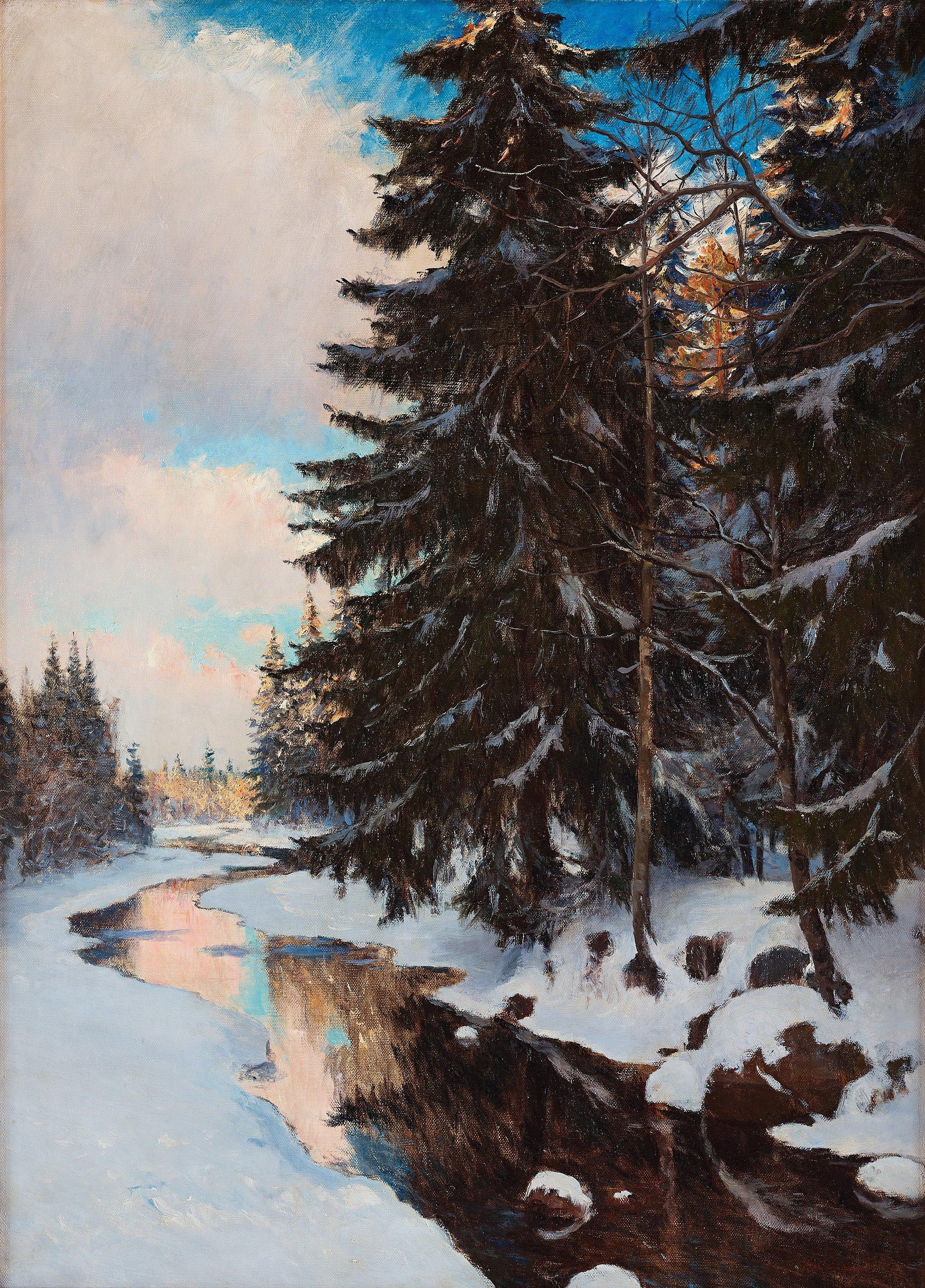 Axel Lindman - Winter landscape