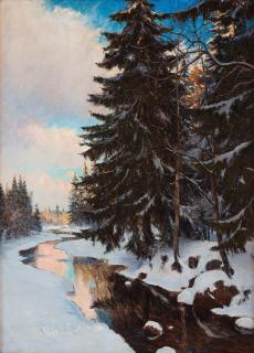 Axel Lindman - Winter landscape