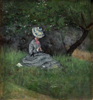 Axel Lindman - Woman in the meadow