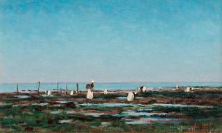 Axel Lindman - Women harvesting clams, Villerville