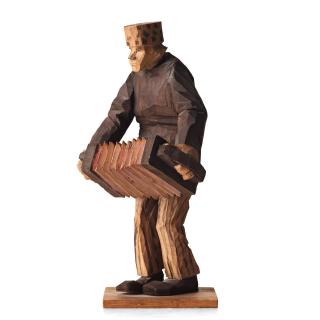 Axel Petersson Döderhultarn - Man with accordion