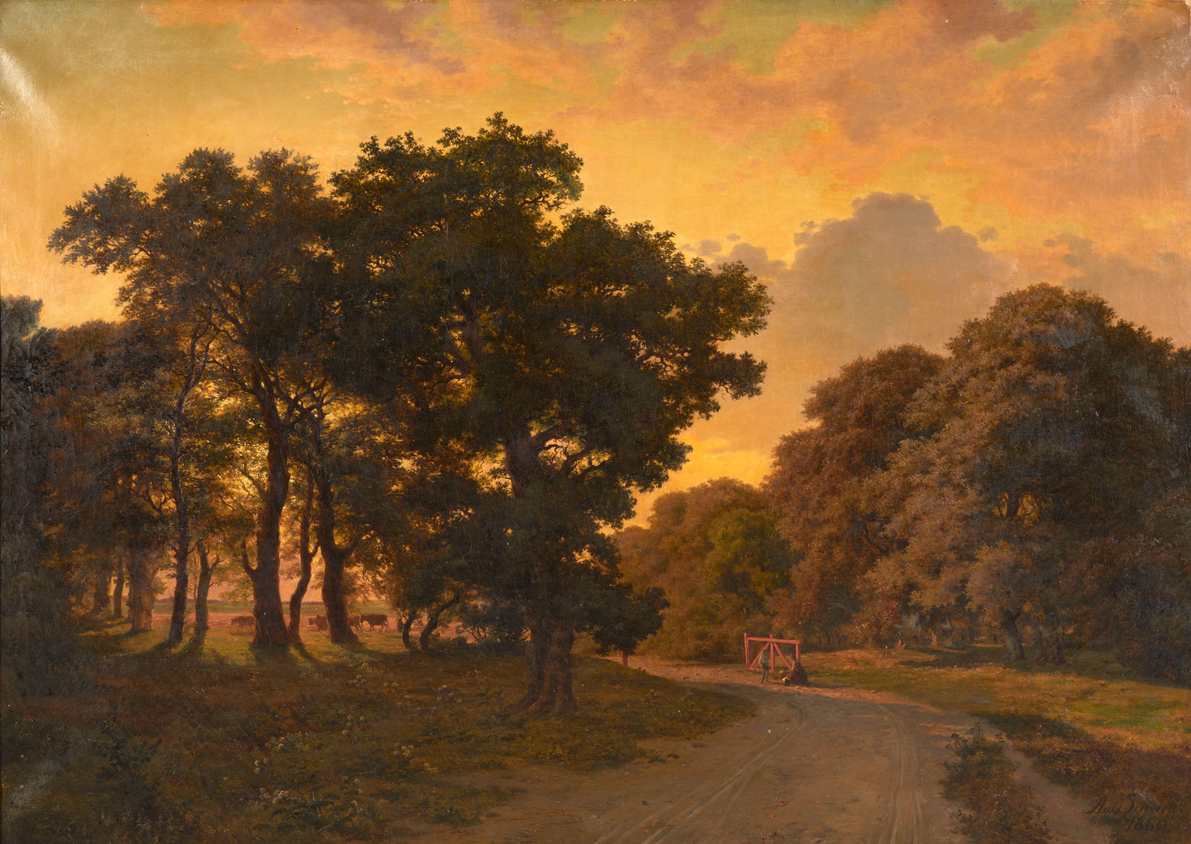 Axel Thorsen Schovelin - Working the Fields at Twilight