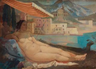 Axel Wallert - Reclining nude