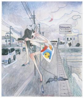 Aya Takano - A Night Walk - A Pink Moon Emerged