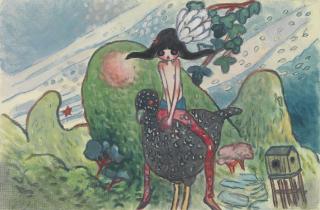 Aya Takano - For a Second She Saw from the Window