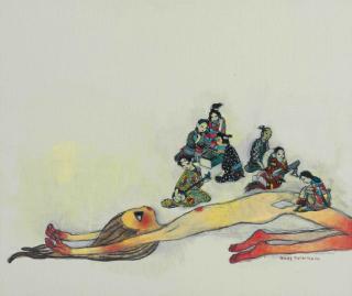 Aya Takano - Girl with Geishas on Top