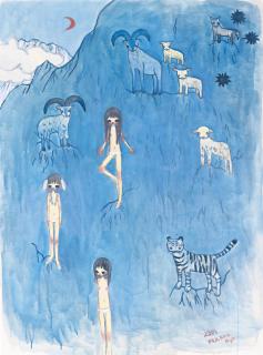 Aya Takano - Himalayas, Blue Sheep, Snow, Tiger, Wolf, People Who Live There