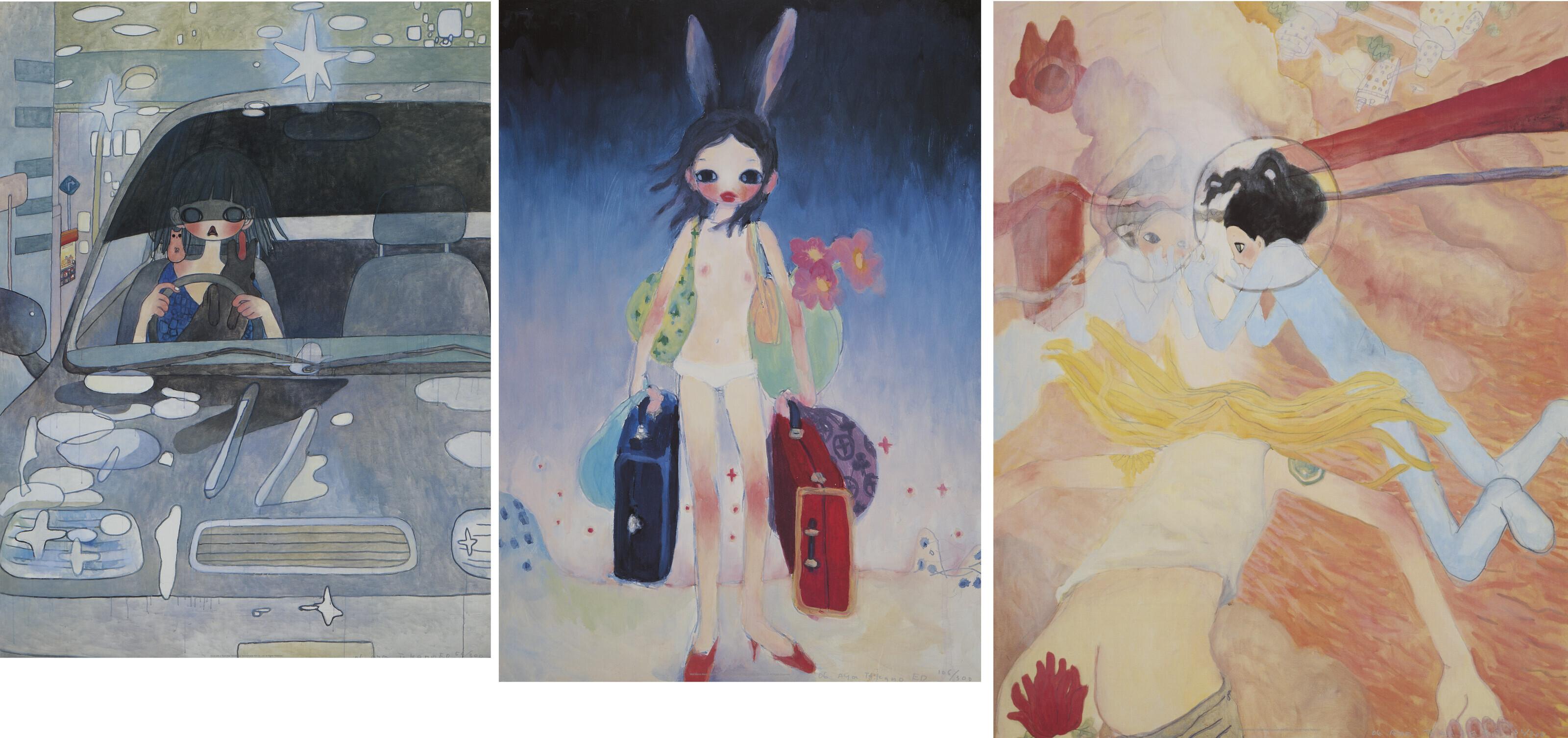 Aya Takano - Mail Mania Mami, Standing in a Storm; Toward Eternity; & Drive with a Night Dog