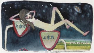 Aya Takano - Megu Plays On The Traffic Signs