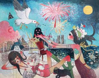 Aya Takano - Rongo Rongo, Arises From Oblivion(Painted In 2008)