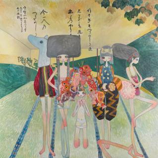 Aya Takano - The Chamber of Ivy Lane Byobu