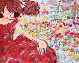 Ayako Rokkaku - A Girl In Red Dress