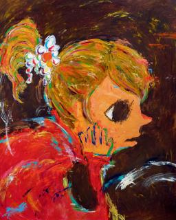 Ayako Rokkaku - Thinking Girl (Painted In 2006)