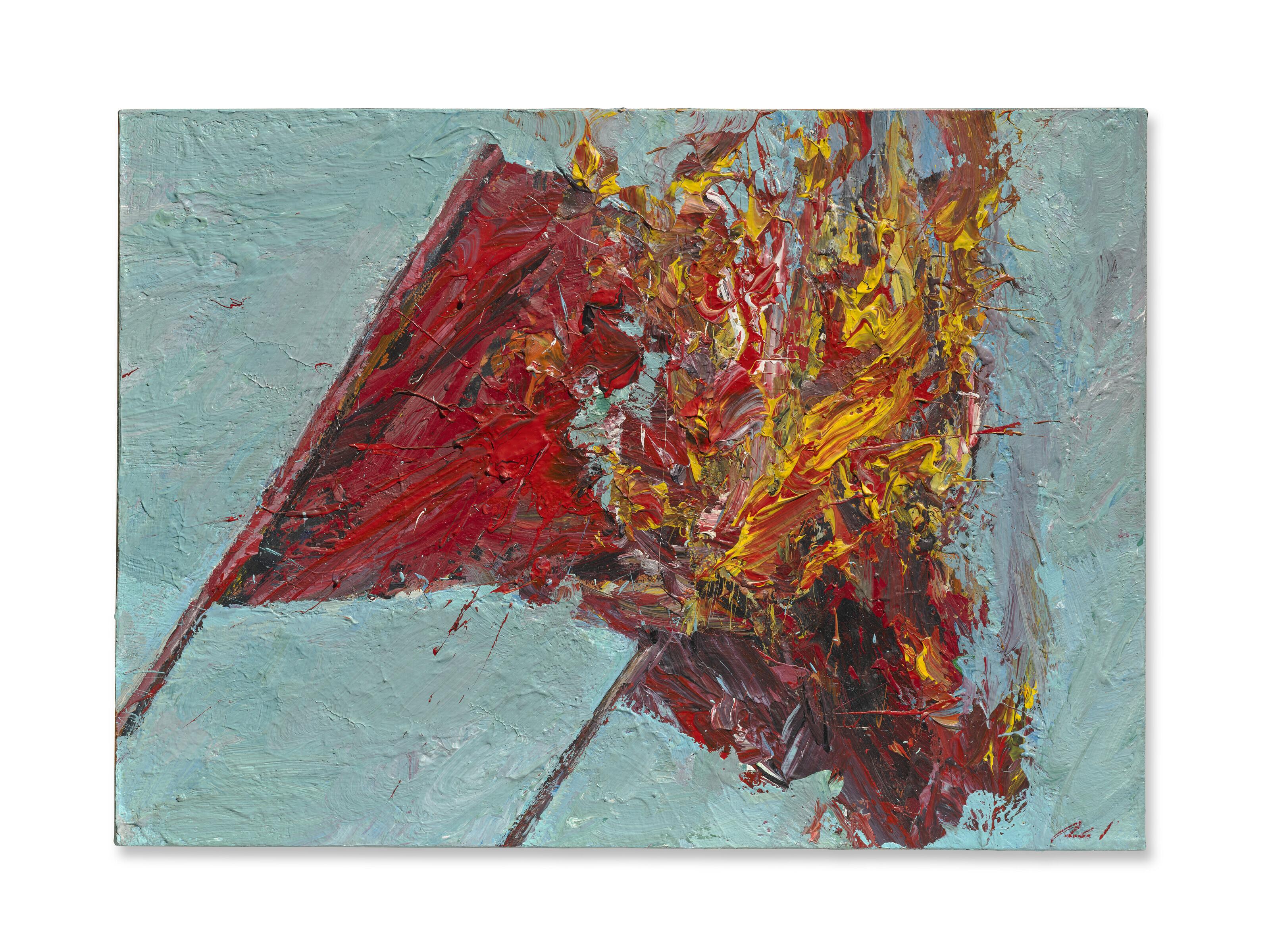 Ayman Baalbaki - Untitled (No Flag Zone series)