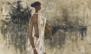 B. Prabha - Untitled (Fisherwoman)